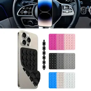 Dual-Sided Silicone Suction Phone Case Stand, Hands-Free Strong Grip Holder for Selfies and Videos, Anti-Slip Sticky Handle for iPhone and Android, Vacuum Phone Grip, Phone Suction Pad