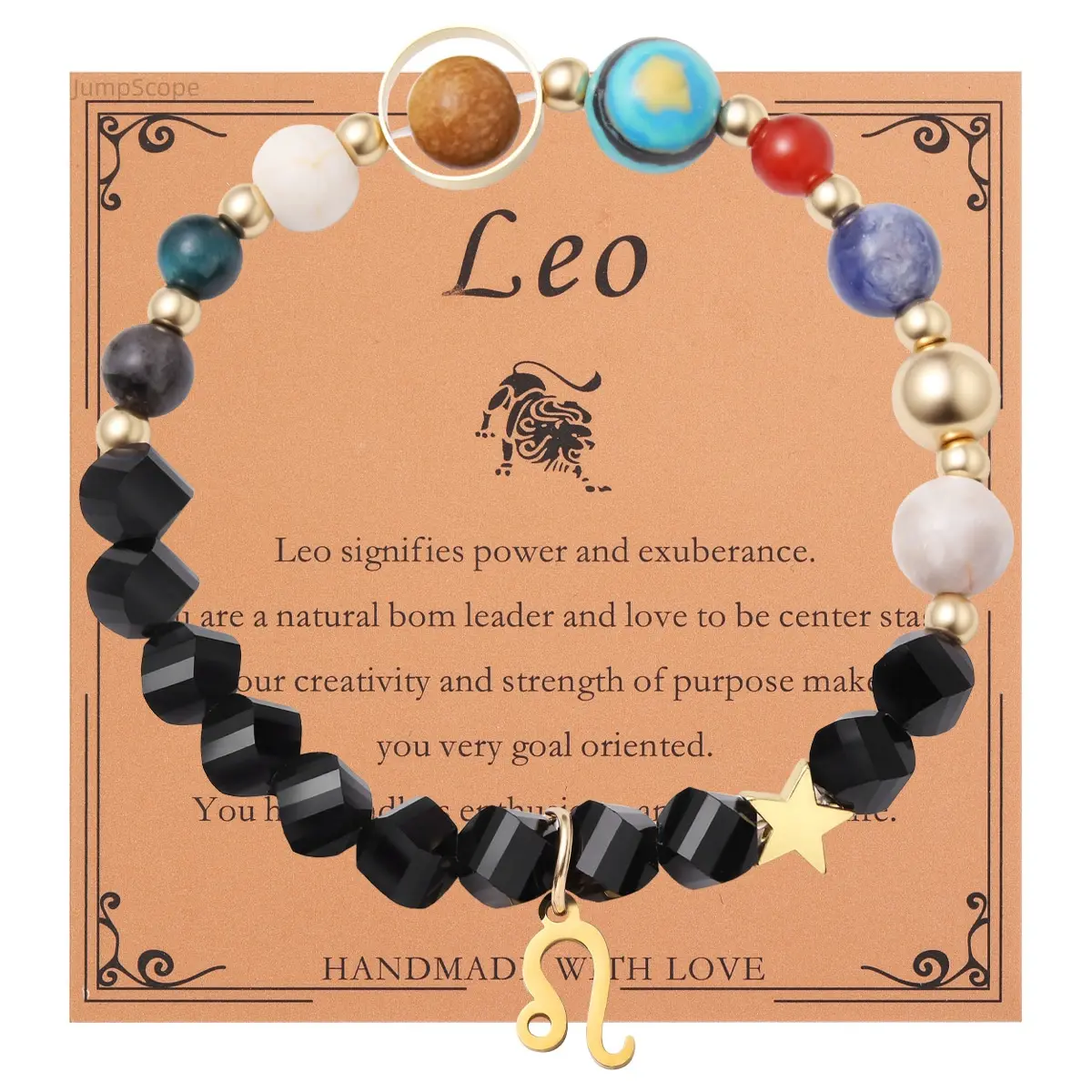 Spiritual Constellation Charm Jewelry for Women, Elastic Solar System Star & Stone Accessory with Sagittarius, Virgo & Capricorn Signs, Natural, Bracelet, Beads, Aries, Female, Aquarius, 12 Signs, Zodiac Beads, Gift-Ready, Elastic Fit