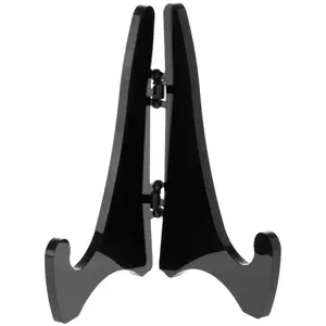 Plymor Black Acrylic Mini Adjustable Folding Display Easel