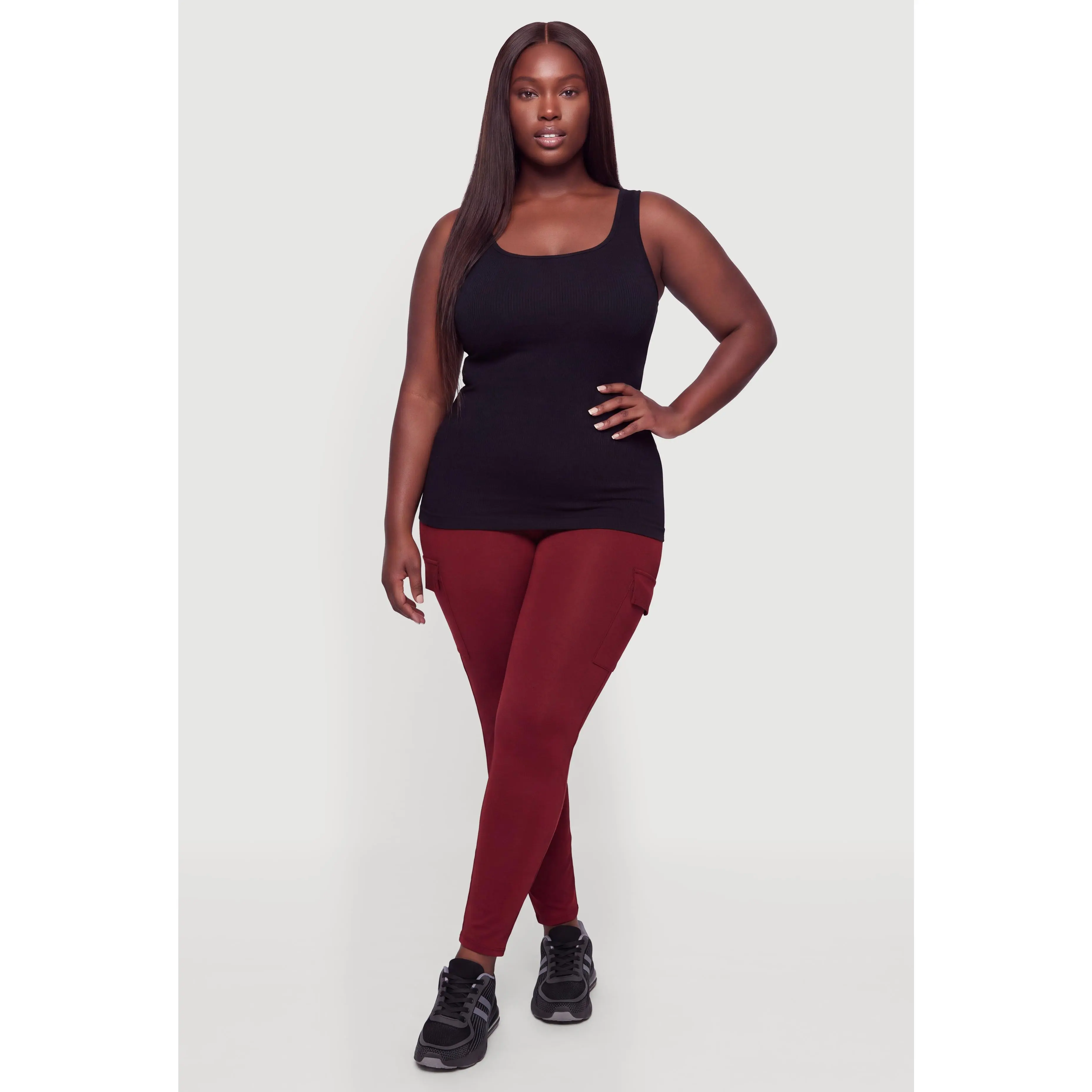 Plus Size Cargo Leggings