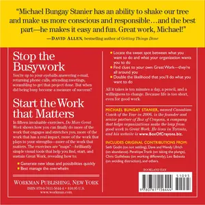 Do More Great Work by Michael Bungay Stanier, Seth Godin, Leo Babauta, Chris Guillebeau, Michael Port, Dave Ulrich [Paperback Book]