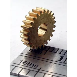 Northwest Short Line 14724-6 Reverse Worm Gear - Brass 3.0mm Bore (.118") -- 24 Teeth, 0.361 Outside Diameter, All Scales