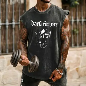 (100% Cotton) Bark For Me Men's Tank Top, Tank Top for All Season, Gift for Gymer