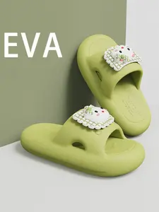 Women's Cartoon Cat Sandals Summer Outdoor Wear Thick Sole Durable Comfort Lightweight Indoor Home Shoes All Seasons