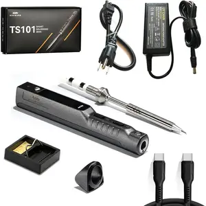 Original TS101 Soldering Pen from TS100 DC 65W PD 45W Programmable Mini Soldering Iron Station Kit with BC2 Solder Tip USB Type C Cable