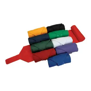 212 MAIN Double Knit Equestrian Standing Wraps, Black, 1.5 in, Long Length, Stretchable, Secure Closure
