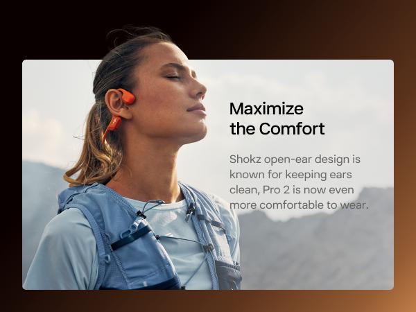 SHOKZ NEW OpenRun Pro 2 - Open-Ear, Bone Conduction Sport Headphones - Sweat Resistant, Workout Headphones with Deep Bass and Smart Mic SHOKZ NEW OpenRun Pro 2 - Open-Ear, Bone Conduction Sport Headphones - Sweat Resistant, Workout Headphones with Deep Bass and Smart Mic
