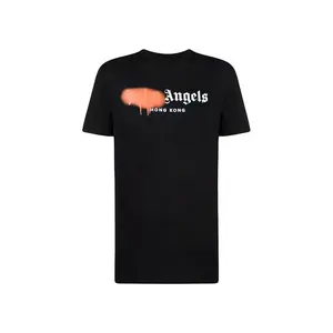 Palm Angels Hong Kong Sprayed Logo T-shirt Black (men) by StockX