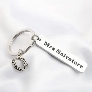 Vampire Teeth Stainless Steel Keychain Halloween Gift Vampire Pendant Small Gift