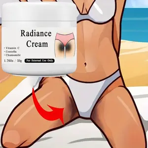 50g Brightening Cream with Vitamin C, Suitable for Genital Area, Underarms, Joints, 1.76 Oz, Skin Care Essential