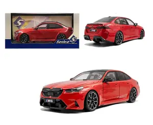 SOLIDO 2025 BMW M5 FIRE RED 1/18 DIECAST MODEL CAR S1814702-7A