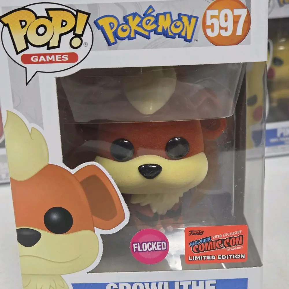Funko Pop! Growlithe #597 Flocked Comic Con Exclusive