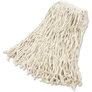 212 MAIN Moisture-Resistant 1 in. Headband Cotton Wet Mop, White Vinyl Smooth Head, Pack of 12, Moistureresistant