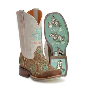 Women's Tin Haul "Barrel Racer" Western Square Toe Boot