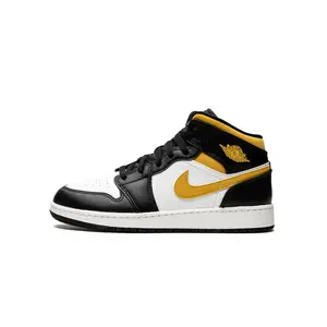 Air Jordan 1 Mid GS "Pollen / Black / White" 554725 177