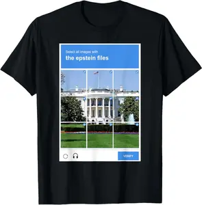 The Epstein Files Recaptcha T-Shirt | Unisex Cotton T-Shirt | Unique Gift Tee