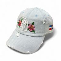 Light Denim / Pink Flower