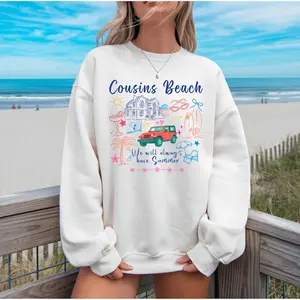 Cousins Beach Crewneck, TSITP Summer Sweatshirt, The Summer I Turned Pretty Merch, Cozy Gift for Her, Book Fan Apparel