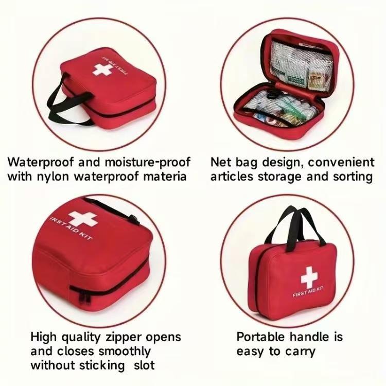 160 Piece First Aid Kit, Premium Waterproof Compact Trauma Medical Kits for Any Emergencies, Ideal for Home, Office, Car, Travel, Outdoor, Camping, Hiking, Boating,Gift for Families