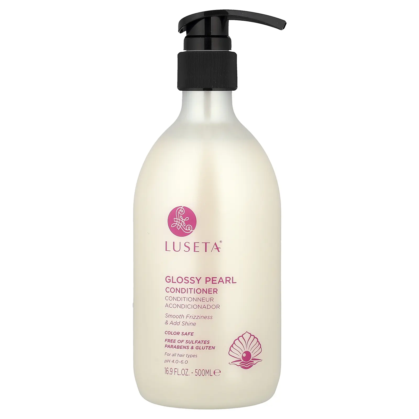 Luseta Beauty Glossy Pearl Conditioner, For All Hair Types, 16.9 fl oz (500 ml)