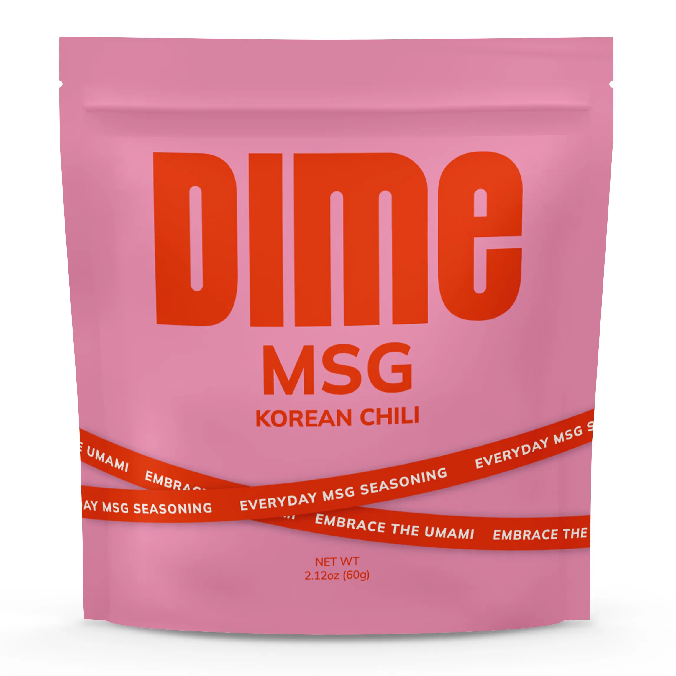 DIME MSG Seasoning Korean Chili Flavor | Spicy Umami Seasoning for Rice, Vegetables, Chicken and Steak | 2.12oz