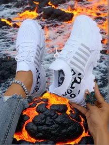 Women's Fashionable Leopard Print Lace Up Low Top Sneakers, Casual Comfortable Breathable Sports Athletic Running Shoess, All-match Basic Shoes for Daily Wear, Sporty Running Shoes