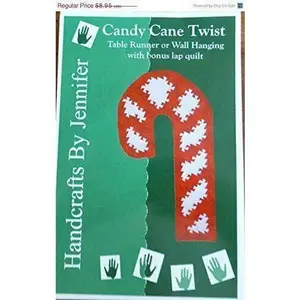 Candy Cane Twist Table Runner Wall Hanging and Lap Quilt