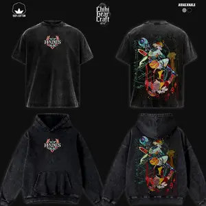 Hades 2 Melinoë Chronos Shirt Epic Battle Vintage Washed Oversized Hoodie Greek Mythology Underworld Graphic Tee Faded Streetwear Y2K Tarot Merch
