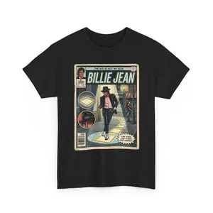 MJ Billie Jean Comic Shirt, Thriller Era Vintage Tee, Light Up Sidewalk Gift