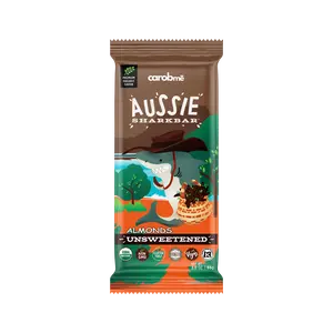 Carobmē Organic Carob Bar Unsweetened Almonds