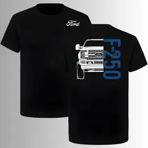 Ford F-250 Super Duty Vertical Split T-Shirt, 2 Sides, Lifted Heavy Duty Truck Graphic Tee