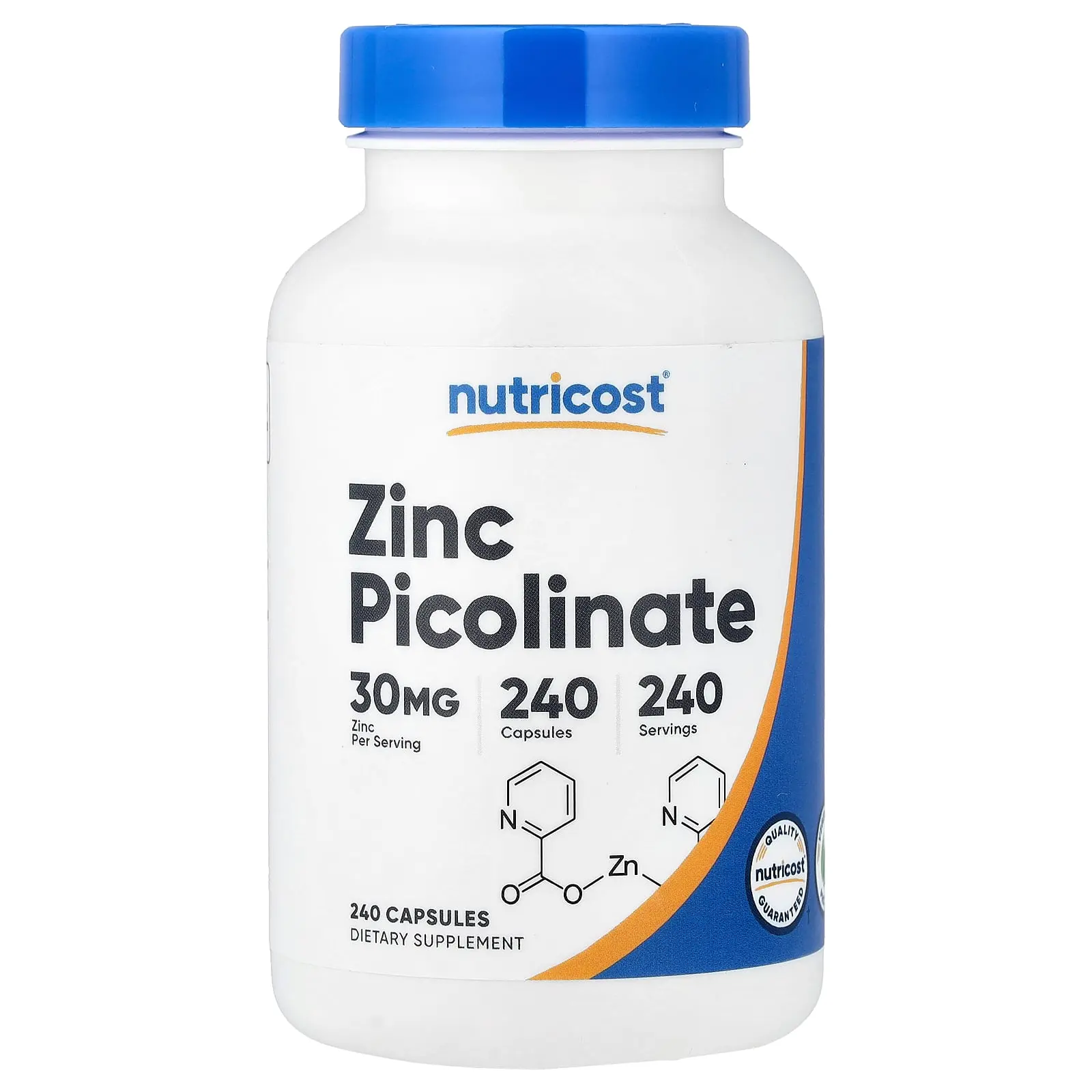 Nutricost Zinc Picolinate, 30 mg, 240 Capsules