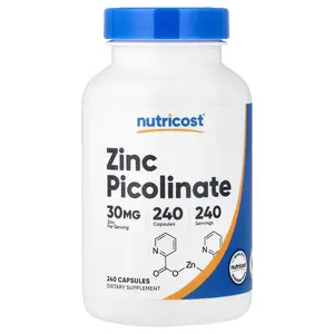 Nutricost Zinc Picolinate, 30 mg, 240 Capsules