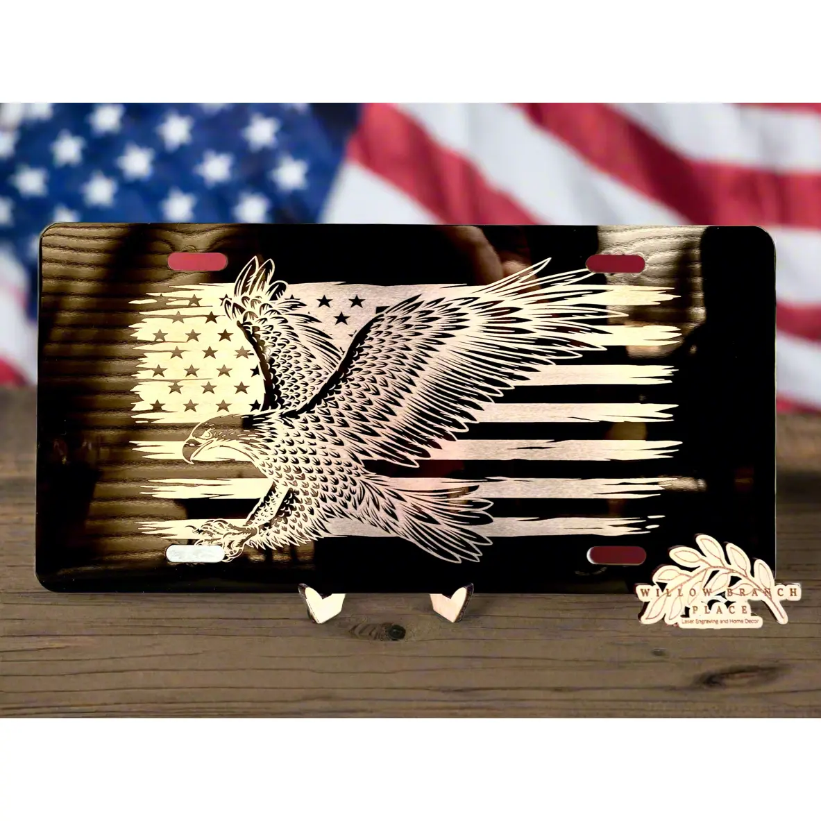 Laser Engraved Aluminum License Plate