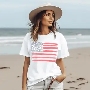 Retro America Shirt, American Flag, 4th Of July Shirt, Fourth Of July, Patriotic USA Gift, Women's Graphic Tee,  USA Shirt