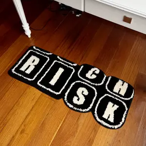 RUG Risk/ Rich Rug for Home Decoration, Designer Rugs, Soft and Fluffy Rugs for Bedroom Living Room Bathroom, Mats Carpets, Home Essentials, Non-slip, Home Decor, Decorative Carpet for Home, Cozy Bedroom, Christmas Gifts, Christmas Decoration