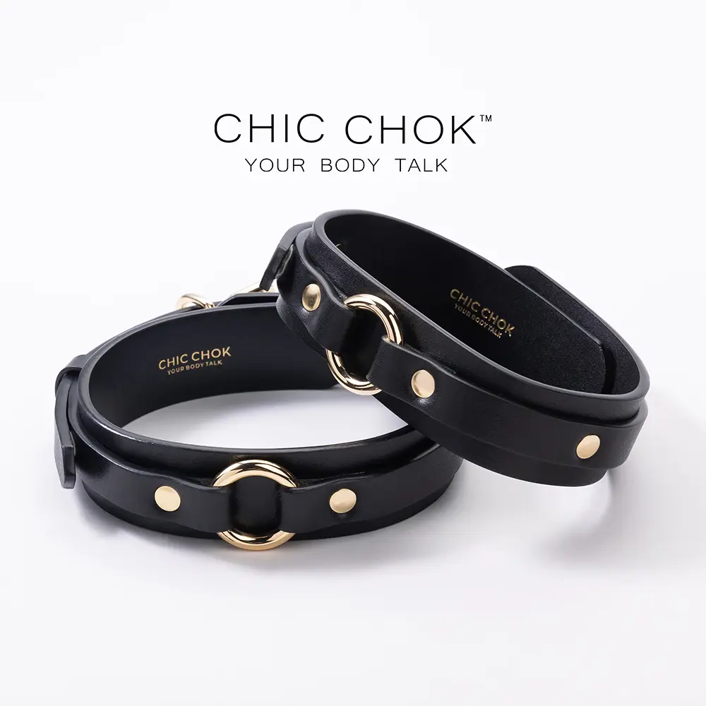 CHICCHOK [Ares] Men's High-end Leather Armbles, Fashion Clothing Accessories Handmade Suit Accessories slipchainwomen Exquisite Belt Trendy Versatile Buckle