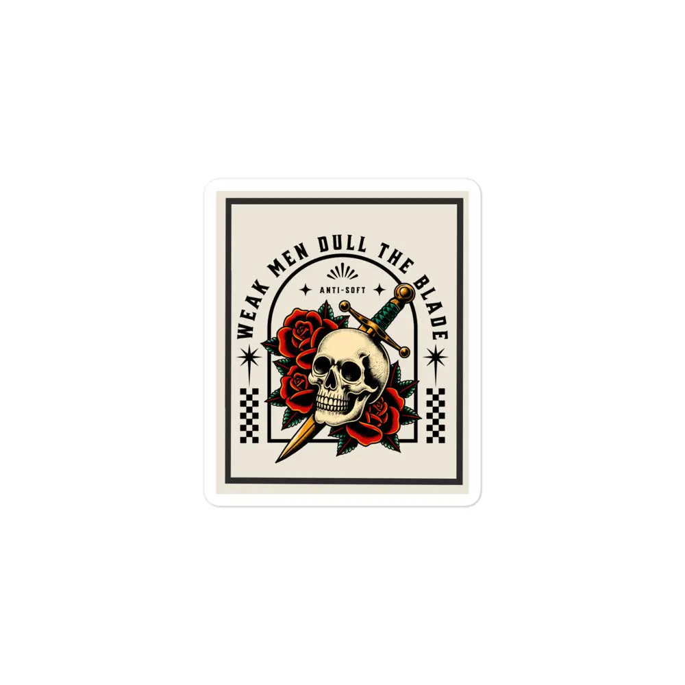 Dull Blade Vinyl Sticker
