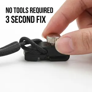 12 Pcs Zipper Repair Set Tool Free Accessories for Clothing Backpacks Suitcases Easy DIY Enthusiasts Detachable Zipper Head Replacement