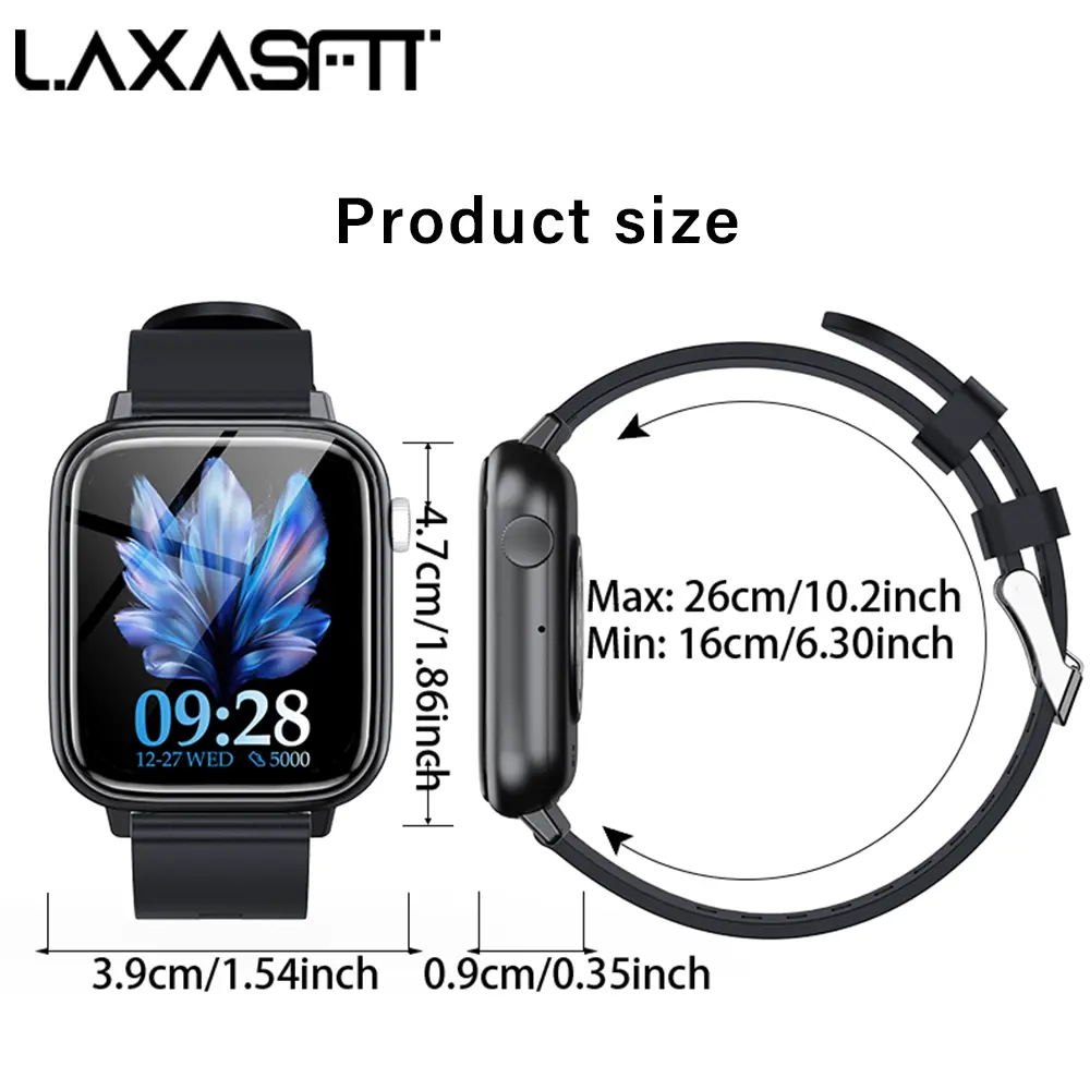 LAXASFIT Smart Watch for Women, Answer/Make Calls, 1.83