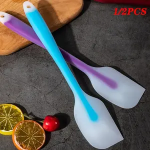 Food Grade Silicone Spatula Set, Cream Butter Smoother, Cake Baking Scraper Spoon, Cheese Knife, High Heat Resistant Kitchen Utensils, Baking Supplies