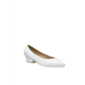 The Pump - White Leather