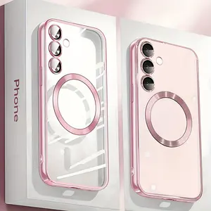 Magnetic Phone Case with Camera Lens Protector, Phone Protective Cover, Shockproof Phone Cover, Phone Accessories Compatible with Samsung A36 A56 A26 A16 A06 A55 5G A35 5G A15 A25 A05S, Casing