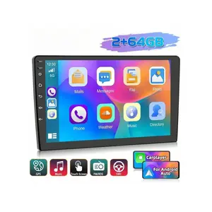 2+64G 9 Inch Single Din Car Stereo With Wireless CarPlayer For Android Auto 1 Din Car Radio Support EQ/Mirror Link/WiFi/Split Screen/Reverse Camera Car MP5 Player For For Fiesta For Focus