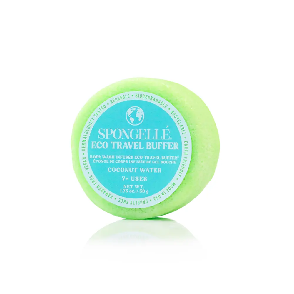 Coconut Water Eco Travel Body Wash Infused Buffer