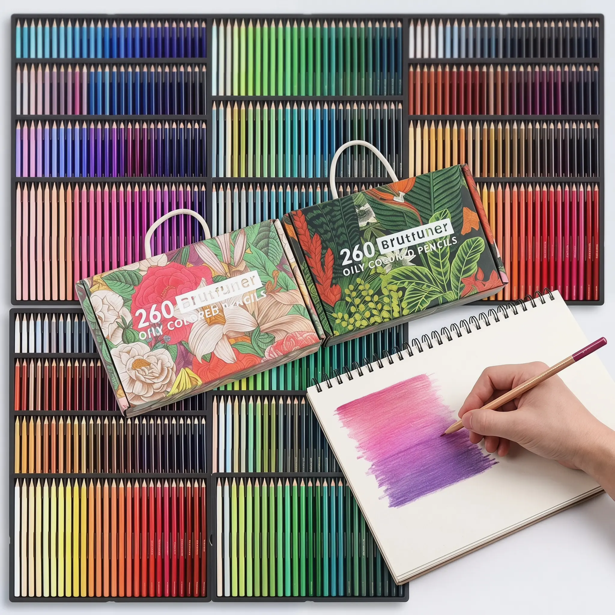 520 Colored Pencils Premium Soft Core Colors Pencils Set for Adult Coloring Books