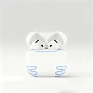 4nd generation wireless earbuds, 36dB noise cancellation, 30-hour battery life, 360° Hi-Fi sound, waterproof, compatible with Android, iOS, and laptops, white magnetic charging case