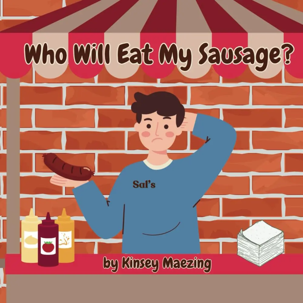 "Who Will Eat My Sausage?" adult parody book by Kinsey Maezing