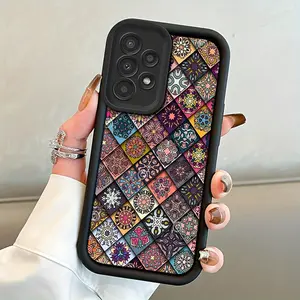 Phone Case: High-end Totem Personality Art Pattern Phone Case for Samsung Galaxy S26 S25 S24 S23 S22 S21 Fe Plus Ultra A13 A14 A15 A16 A17 A33 A34 A35 A36 A52 A53 A54 Note20, Shockproof Durable, Beautiful and Elegant