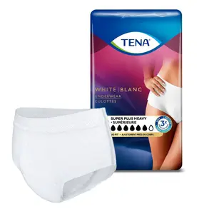 Tena Stylish Incontinence Underwear for Women, Super Plus Absorbency, Large, 64 Count